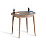 Hanah Home Mesa de Comedor Redonda Stil Barok - Walnut